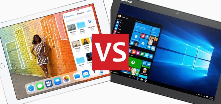 iOS vs Windows 10: care este mai bun pentru tableta ta?