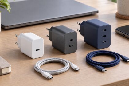 Trei încărcătoare GaN fictive cu unul, două și trei porturi USB-C