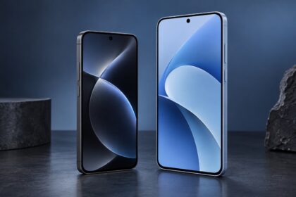 Două telefoane fictive comparate vizual pentru alegerea dintre Galaxy S26 și Galaxy A57