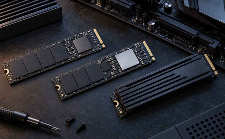 Trei SSD-uri NVMe M.2 fictive comparate, inclusiv un model cu radiator