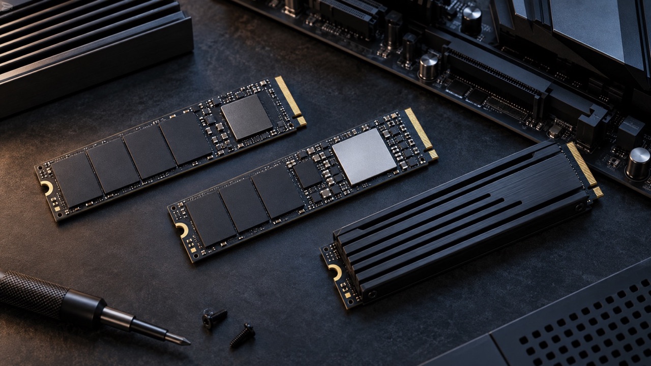 Trei SSD-uri NVMe M.2 fictive comparate, inclusiv un model cu radiator